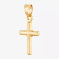 Unisex Adult 14K Gold Cross Pendant