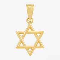 Star Of David Unisex Adult 14K Gold Star Pendant