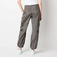 Arizona Womens Cinched Active Cargo Pant-Juniors