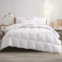 Peacenest Deluxe All Season 500 Thread Count White Goose Down And Feather Fiber Comforter