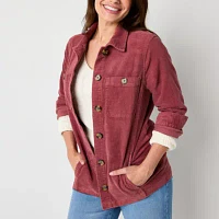 St. John's Bay Midweight Womens Shirt Jacket