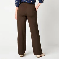 St. John's Bay Womens Wide Leg Pull-On Pants