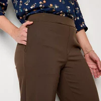 St. John's Bay Womens Wide Leg Pull-On Pants