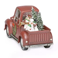 Roman 7in Led Swirl Truck Christmas Tabletop Decor