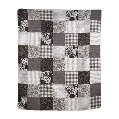 Donna Sharp Indiana Farmhouse Washable Hypoallergenic Midweight Throw