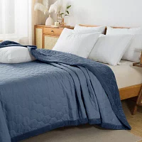 St. James home Reversible Mini Honeycomb Down Alternative Blanket