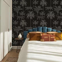 Tempaper Palm Leopards Mural Wallpaper