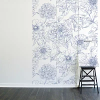 Tempaper Floral Blooms Mural Wallpaper