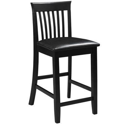 Wright Upholstered Barstool with Mission Back