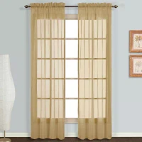 United Curtain Monte Sheer Rod Pocket Set of 2 Panel