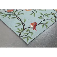 Liora Manne Ravella Birds On Branches Animal Hand Tufted Indoor Outdoor Rectangular Accent Rug