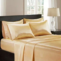 Madison Park Essentials Solid Satin 6-pc. Sheet Set