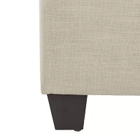 Streep Linen Channel Stitched Upholstered Bed