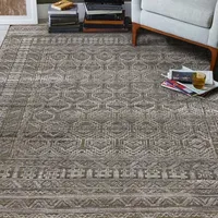 Amer Rugs Winterrose Geometric Hand Knotted Indoor Rectangular Accent Rug