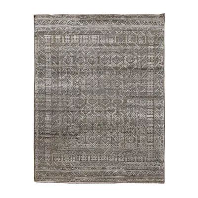 Amer Rugs Winterrose Geometric Hand Knotted Indoor Rectangular Accent Rug