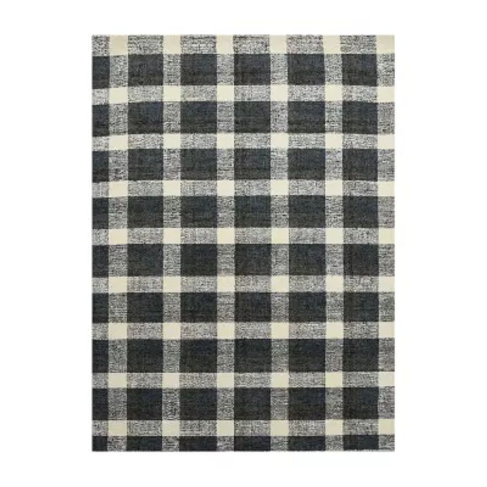 Amer Rugs Travelia Kae Plaid Hand Tufted Indoor Rectangular Accent Rug