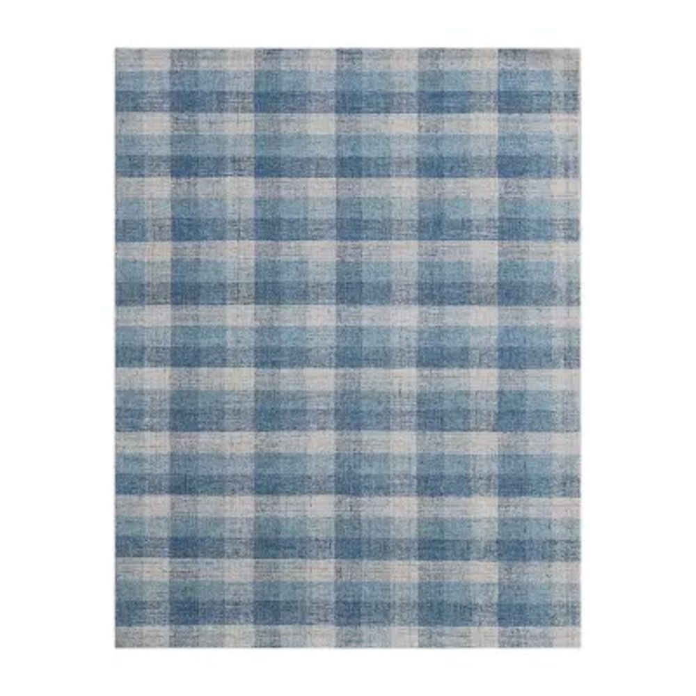 Amer Rugs Travelia Kae Plaid Hand Tufted Indoor Rectangular Accent Rug