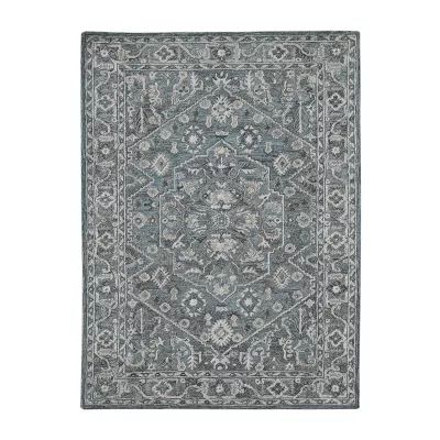 Amer Rugs Vermusia Medallion Hand Tufted Indoor Rectangular Accent Rug