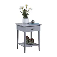 Amy Living Room Collection Storage 1-Drawer End Table