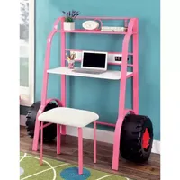 Kids Pink Metal Desk