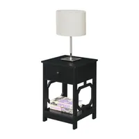 Omega Living Room Collection 1-Drawer Storage End Table