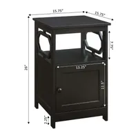 Omega Living Room Collection Storage End Table