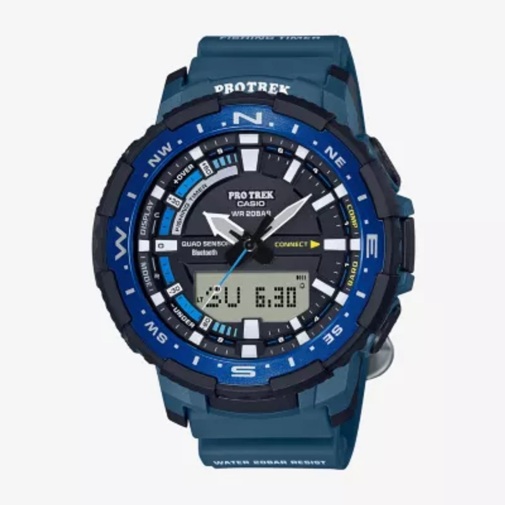 Casio Mens Blue Strap Watch Prtb70-2