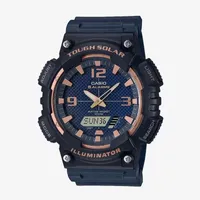 Casio Mens Black Strap Watch Aqs810w-2a3v