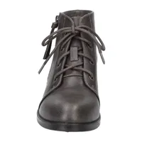 Easy Street Womens Becker Stacked Heel Booties