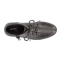 Easy Street Womens Becker Stacked Heel Booties
