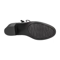 Easy Street Womens Becker Stacked Heel Booties