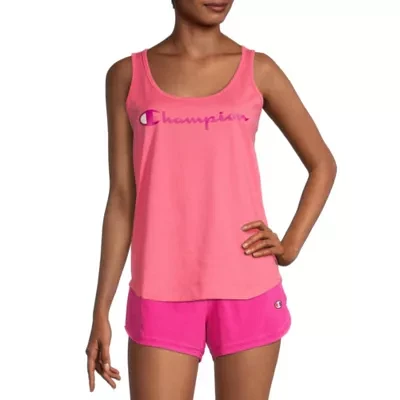 Champion Womens Scoop Neck Sleeveless Tank Top