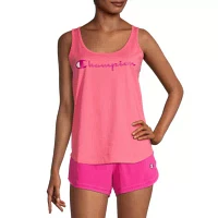 Champion Womens Scoop Neck Sleeveless Tank Top