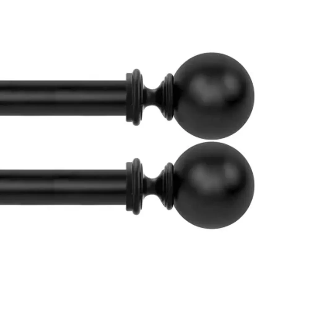 Deco Window 2-Pack Basics Ball 1 Curtain Rod