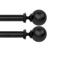 Deco Window 2-Pack Basics Ball 1 Curtain Rod