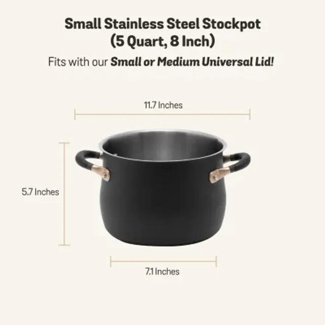 Mesa Mia Stainless Steel 20-qt. Stockpot with Steamer Insert, Color: Silver  - JCPenney