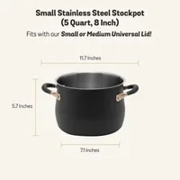 Meyer Accent Collections Stainless Steel 5-qt. Stockpot