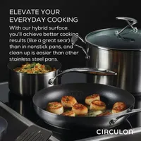 Circulon Steelshield Stainless Steel -pc. Cookware Set