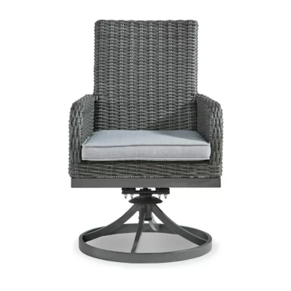 Signature Design by Ashley Elite Park 2-pc. Swivel Weather Resistant Patio Dining Chair