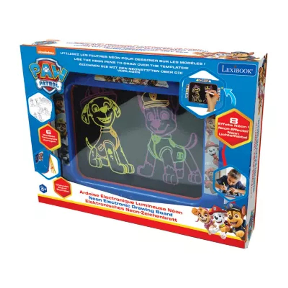 Neon Luminous Paw Patrol Drawing Board With Pens And Templates