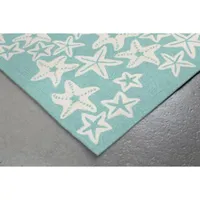 Liora Manne Capri Starfish Hand Tufted Rectangular Rugs & Floor Coverings Indoor Outdoor Animal Accent