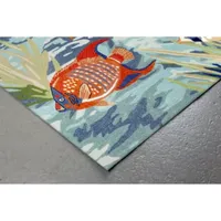 Liora Manne Ravella Tropical Fish Animal Hand Tufted Indoor Outdoor Rectangular Accent Rug