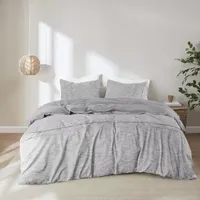 Clean Spaces Blakely 3 Piece Organic Cotton Oversized Duvet Cover Set