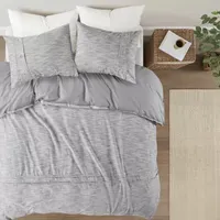 Clean Spaces Blakely 3 Piece Organic Cotton Oversized Duvet Cover Set