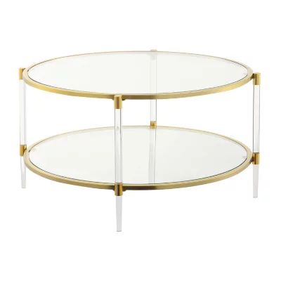 Royal Crest 2 Tier Acrylic Glass Coffee Table