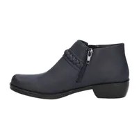 Easy Street Womens Jalia Block Heel Booties