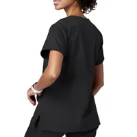 Meta 15200 Womens V Neck Stretch Fabric Short Sleeve Scrub Top