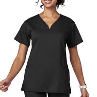 Meta 15200 Womens V Neck Stretch Fabric Short Sleeve Scrub Top