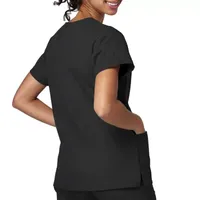 Meta 15201 Womens V Neck Stretch Fabric Short Sleeve Scrub Top