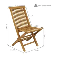 2 Pack Patio Dining Chair